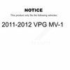 Kugel Front Rear Wheel Bearing & Hub Assembly Kit For 2011-2012 VPG MV-1 K70-101754